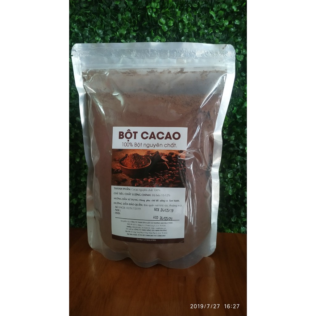 Bột Ca Cao Nguyên Chất túi 500g/1kg