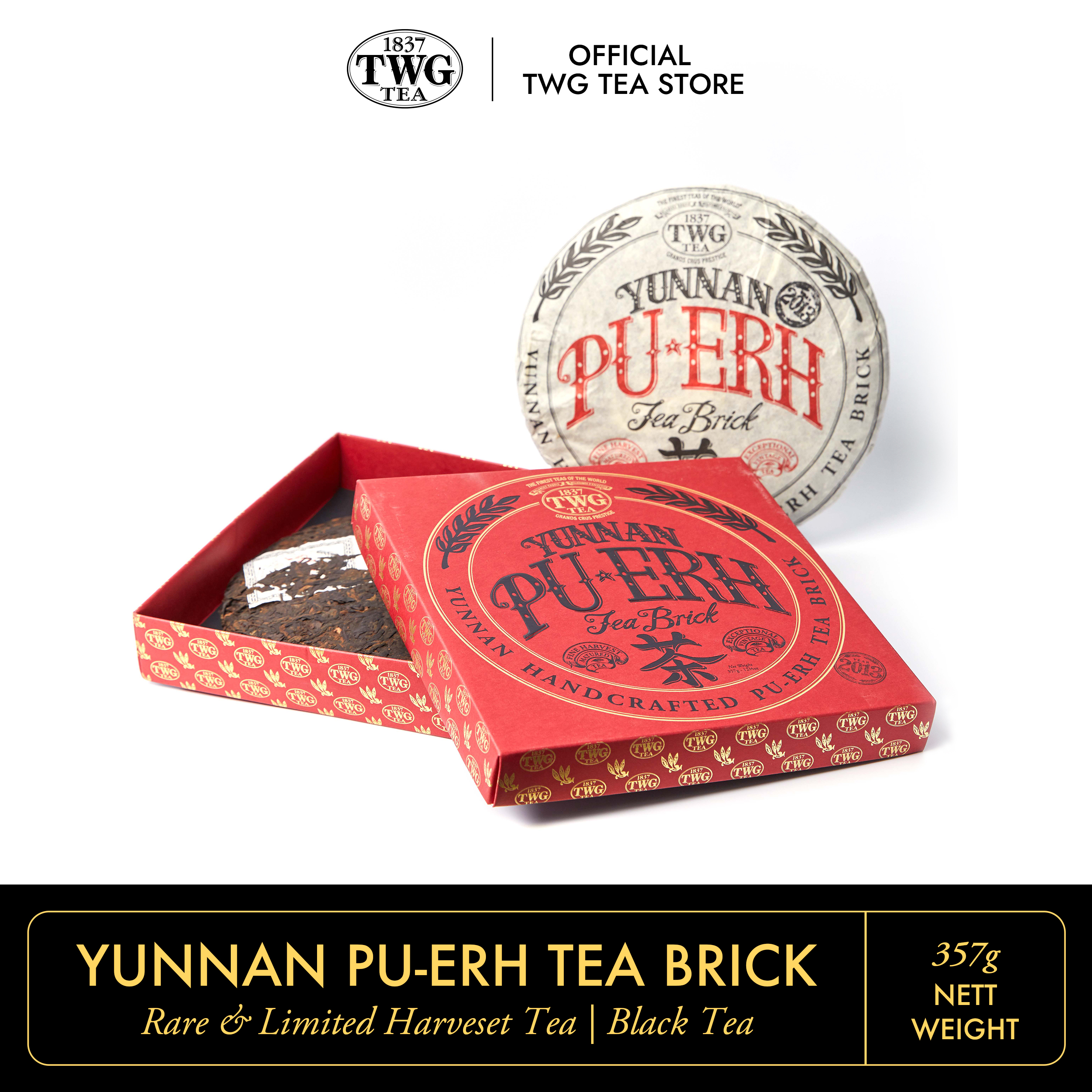 Trà TWG Tea - Yunnan Pu-Erh Tea Brick (357g) | Trà Đen