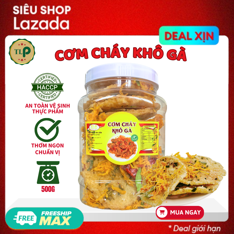 CƠM CHÁY LẮC KHÔ GÀ TÂN LỘC PHÁT HŨ 500G
