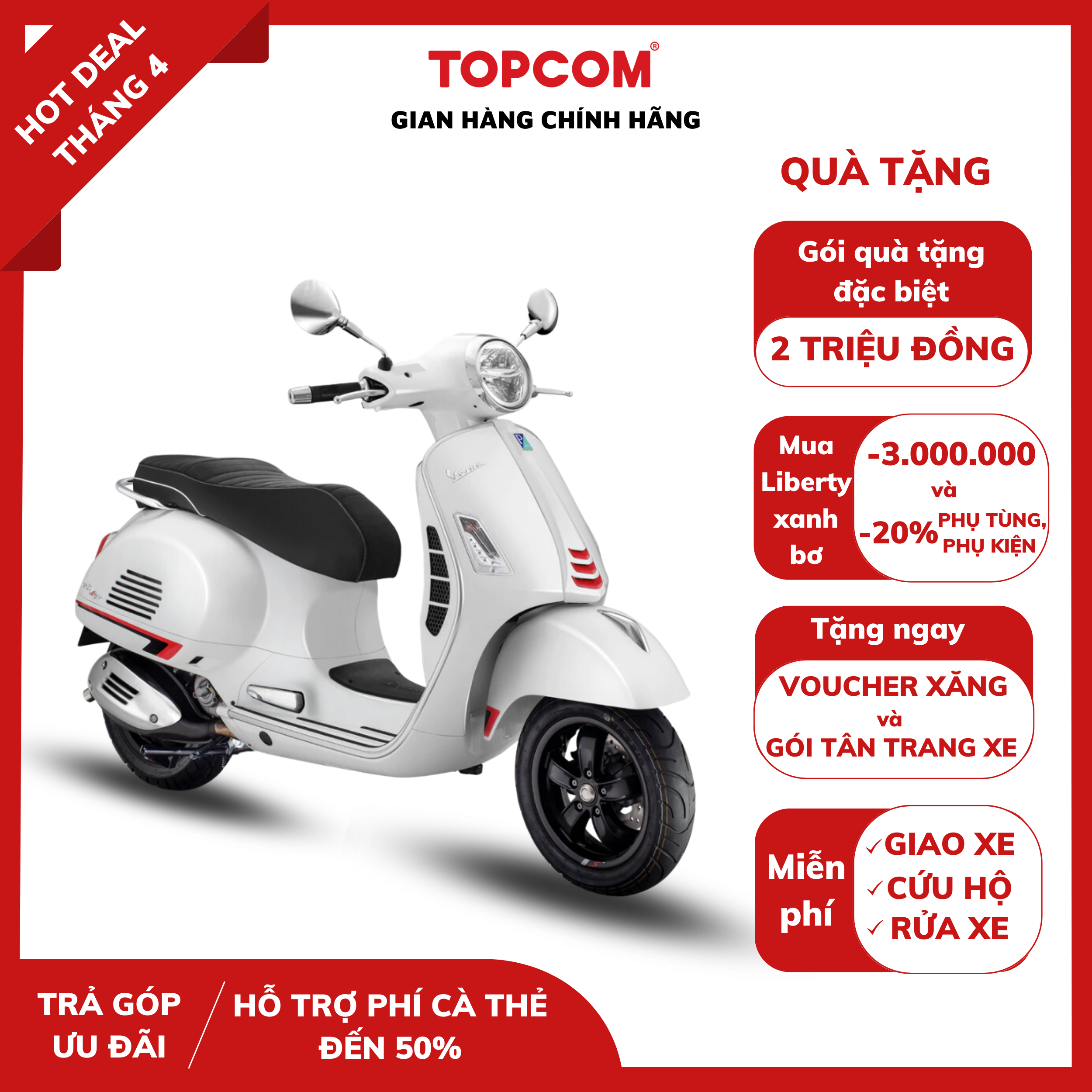 [Trả góp 0%] Xe gaVespa GTS Super Sport 150cc
