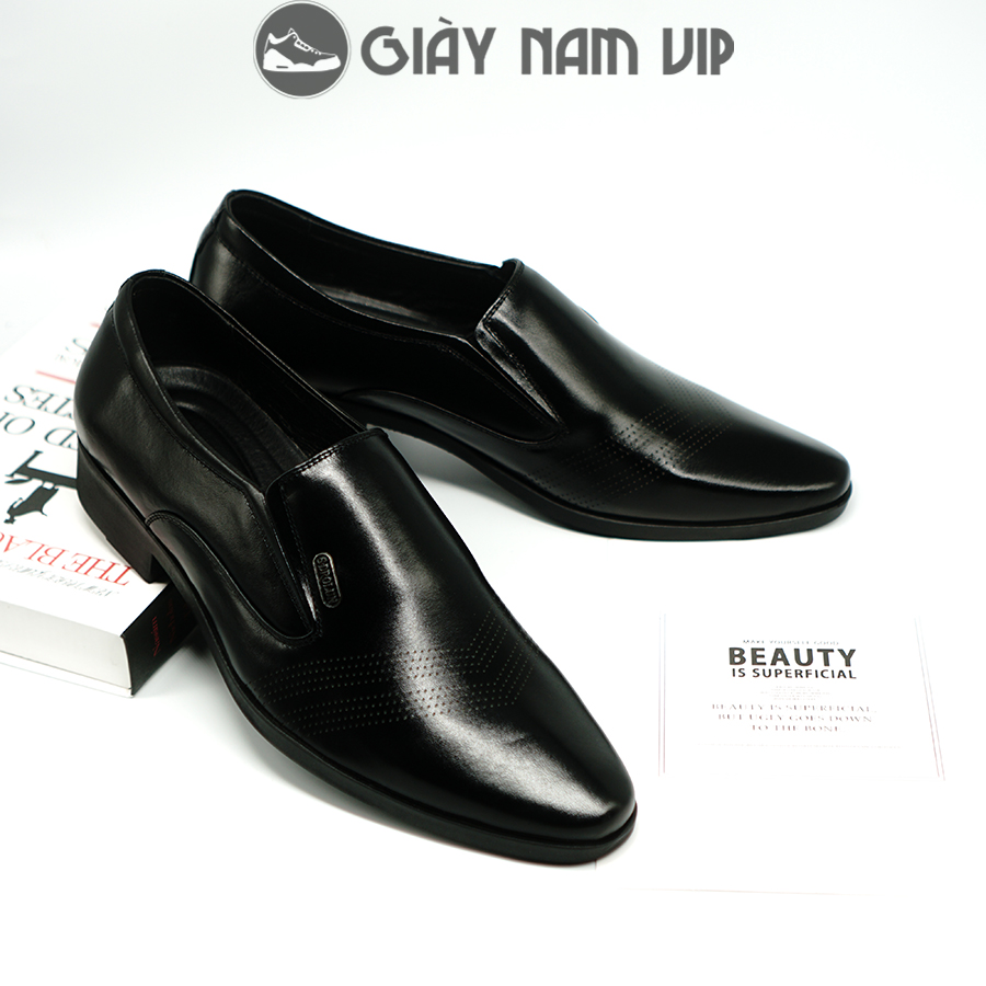 Giày lười nam cao cấp hàn quốc trẻ trung đẹp giaynamvip giày da bò nam xịn thời trang gvn11