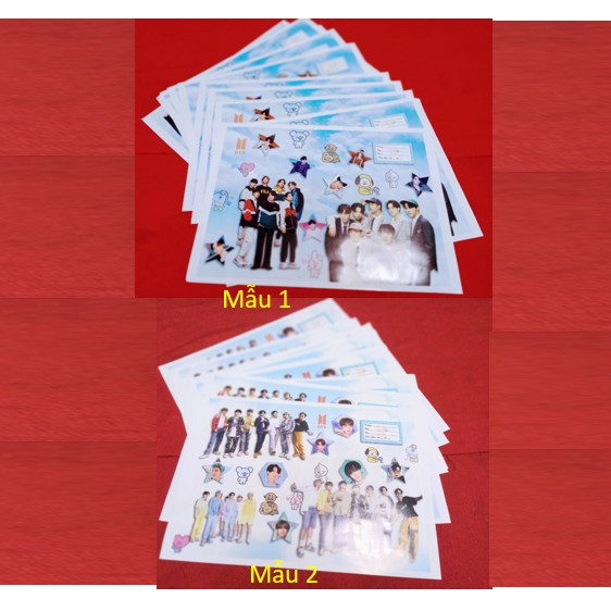 Bao Vở BTS Siêu Đẹp - 1 Xấp 1 tờ