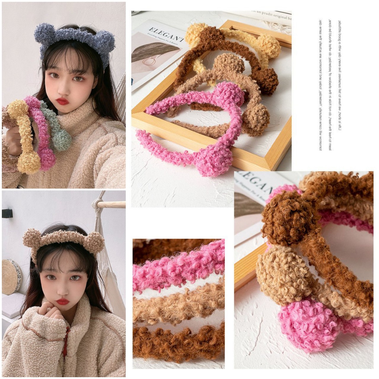 Bờm cài tóc Chimi PK028, bờm cute cua mắt lồi, cá mập, cà rốt,