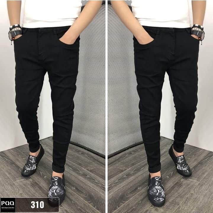 [HCM]Quần jean nam đen trơn 310