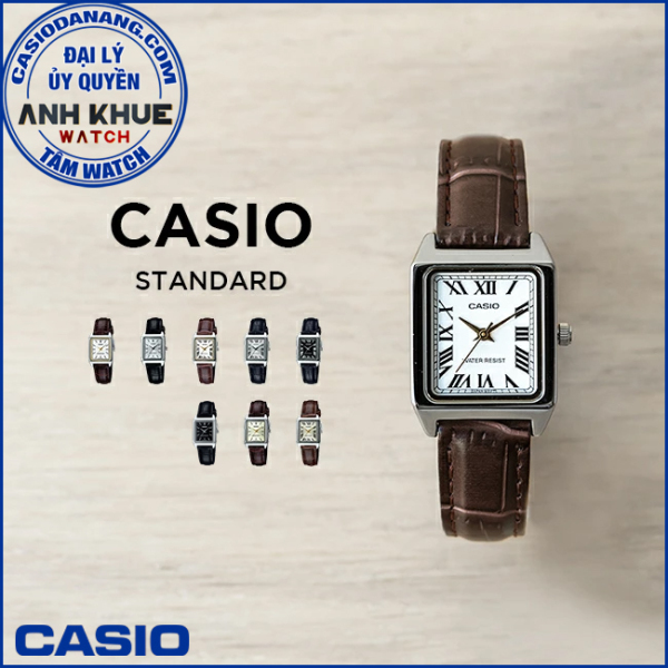 Đồng hồ nữ dây da Casio Standard chính hãng Anh Khuê LTP-V007 Series