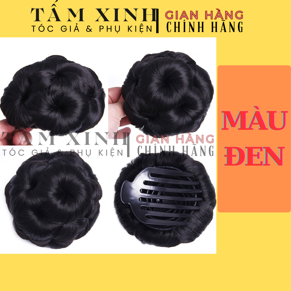 Búi tóc giả, búi hoa đẹp - không đá