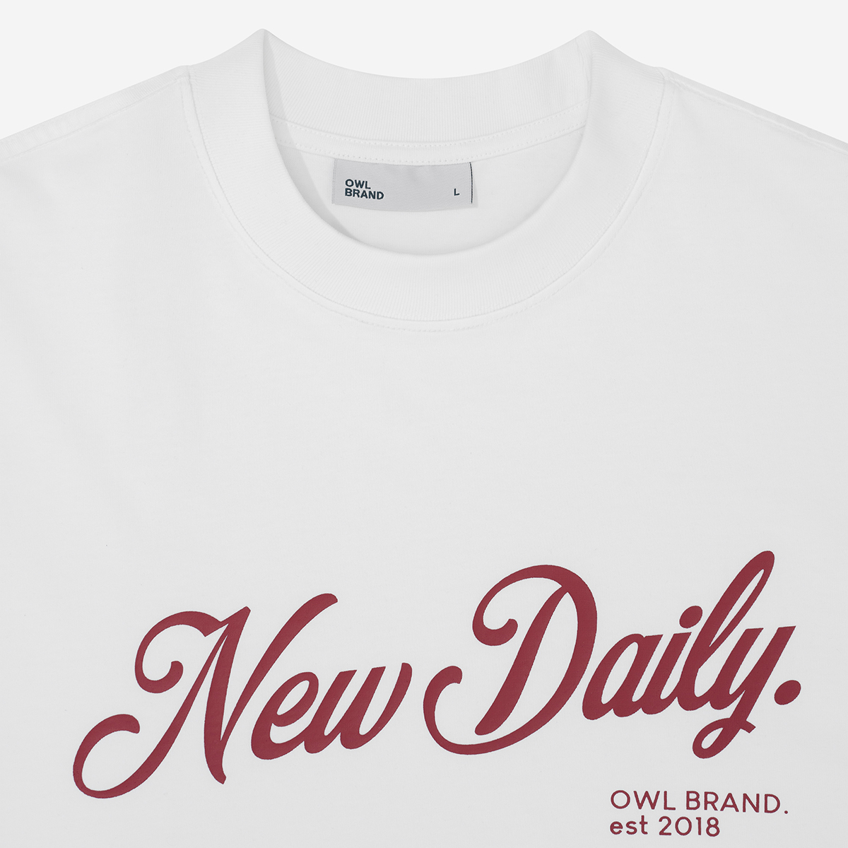 Áo thun Owlbrand Newdaily/ Trắng