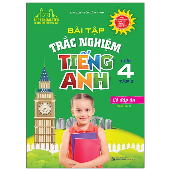 Fahasa - The Langmaster - Bài Tập Trắc Nghiệm Tiếng Anh Lớp 4 - Tập 2 (Tái Bản 2020)