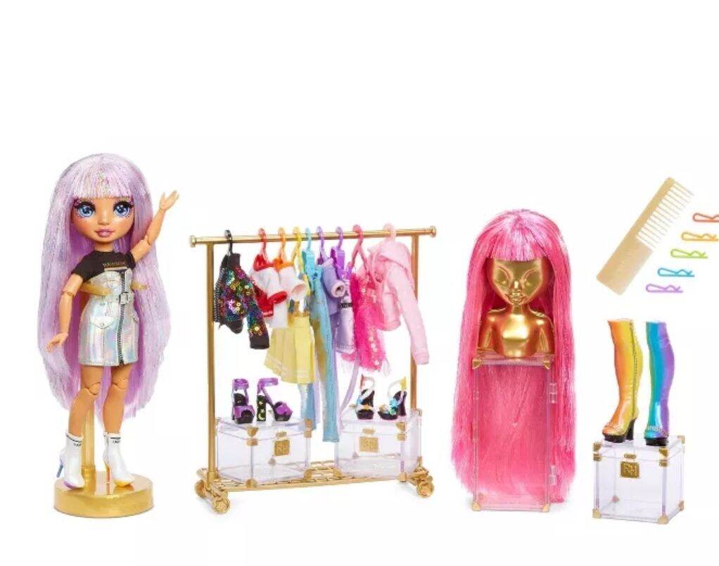 Set búp bê avery rainbow high
