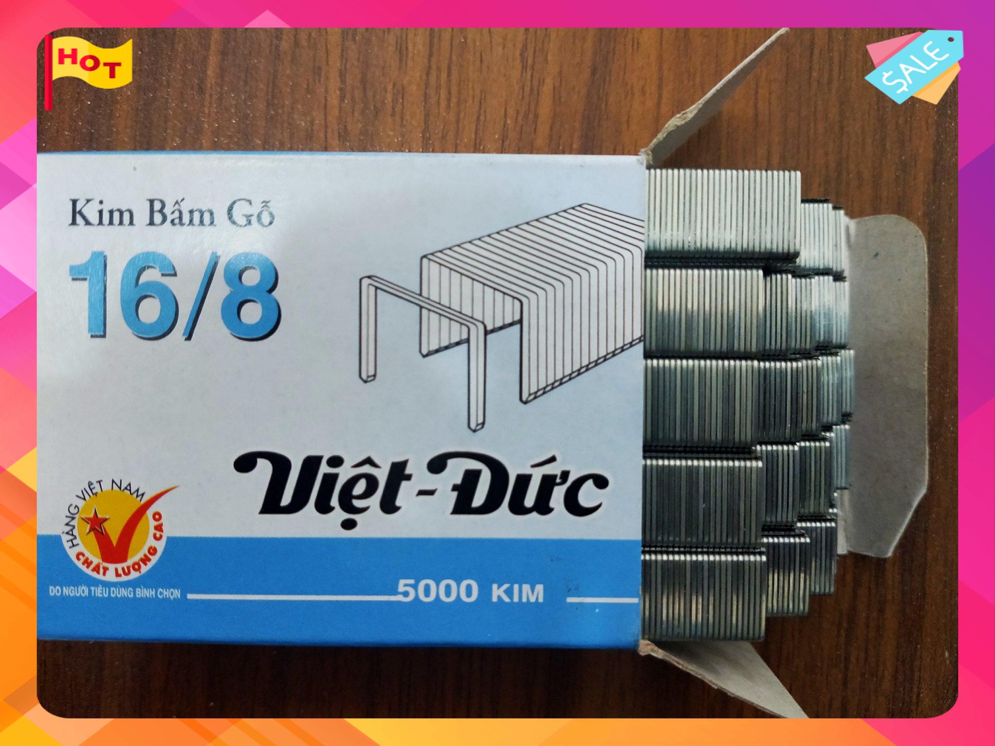 Kim bấm gỗ 16/8 Việt Đức - hộp/5000 kim