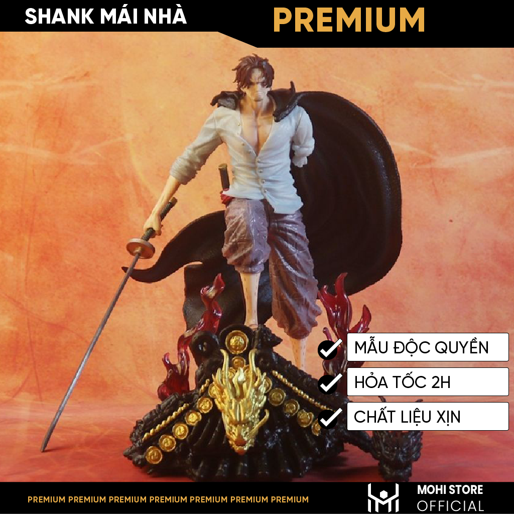Mô hình Shanks tóc đỏ trạng thái chiến đấu cao 32cm, full BOX, mô hình One piece