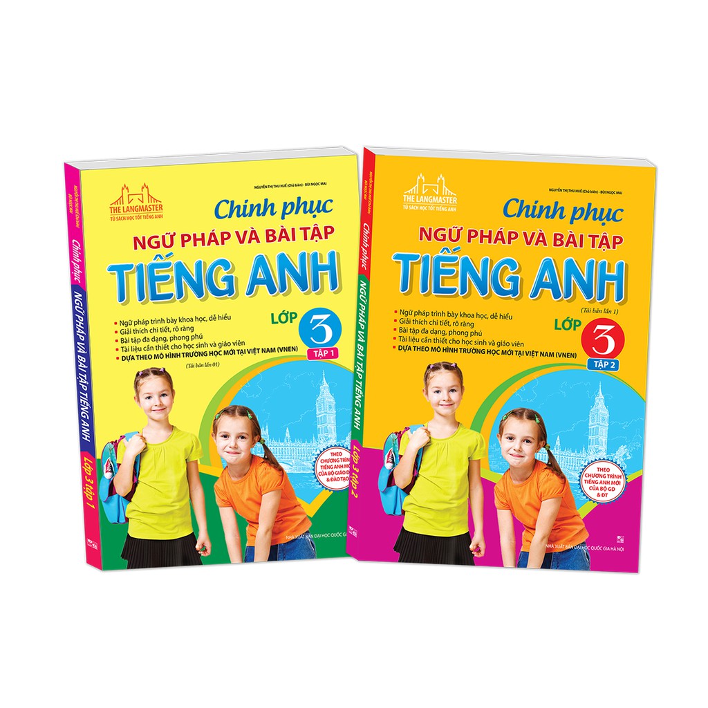 Sách - combo chinh phục ngữ pháp và bài tập tiếng anh lớp 3