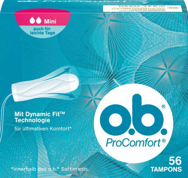 Băng vệ sinh Tampon O.B ProComfort 56 miếng (Mini)