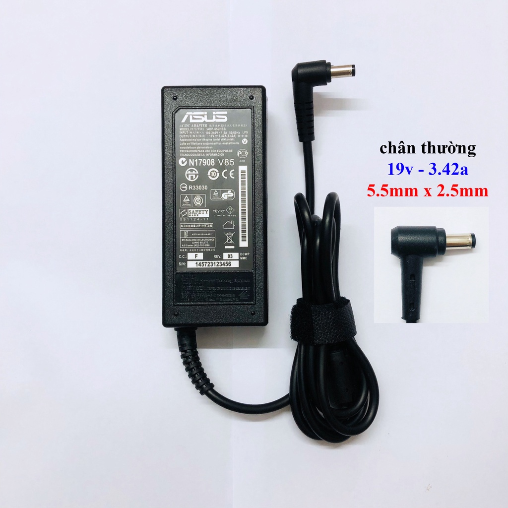 Asus Laptop Charger 19V – 3.42A – 65W (Asus Adapter 19V-3.42A)