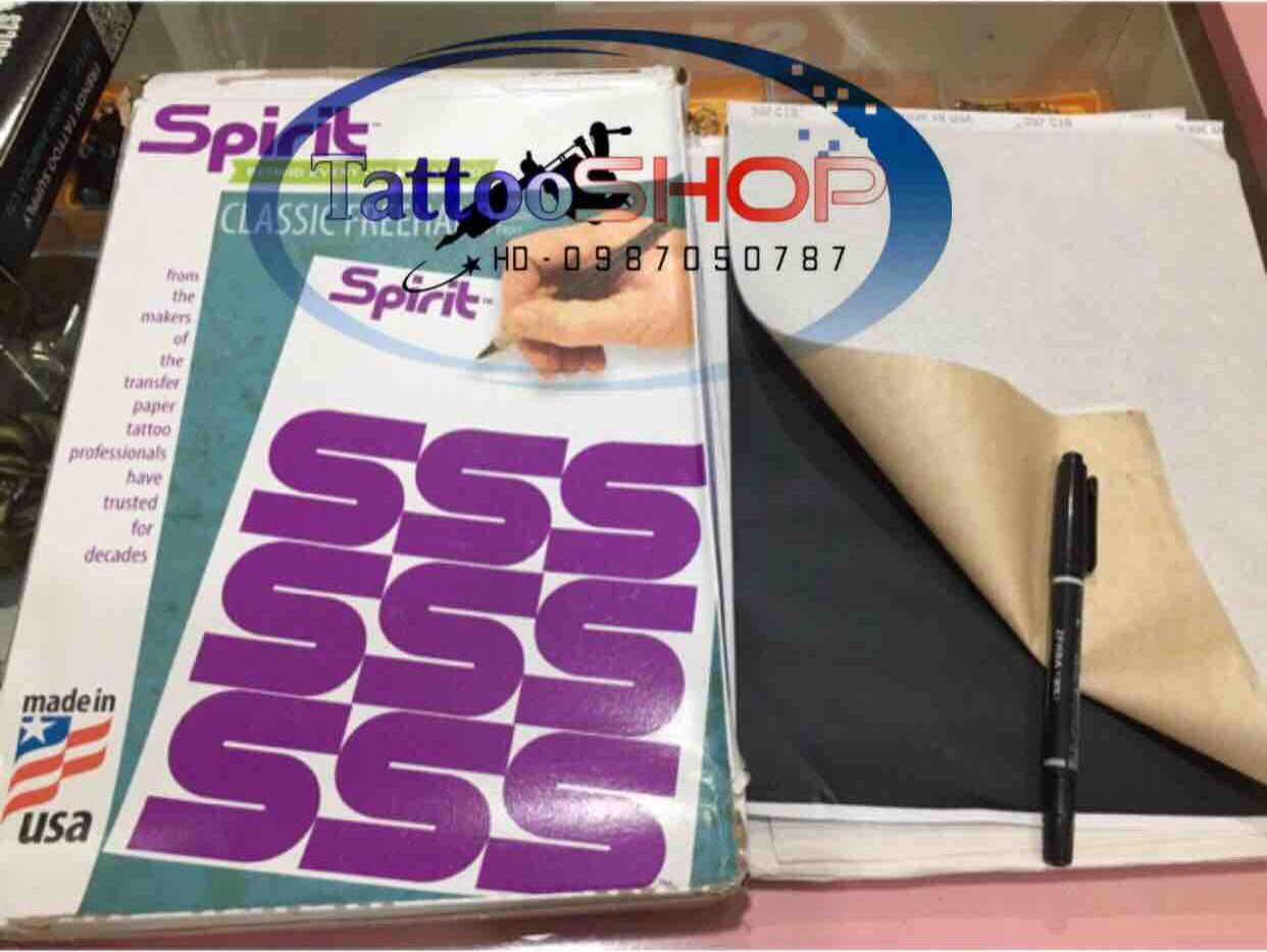 Giấy scan hình xăm tattoo, giấy than tattoo ( sét 10 tờ/3 lớp 1 tờ USA )