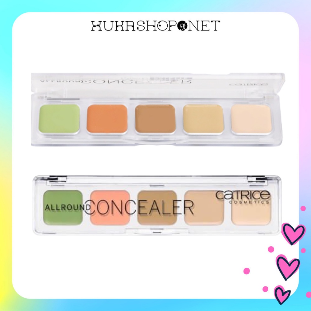 Bảng Kem Che Khuyết Điểm Catrice Allround Concealer Palette Độ Che Phủ Cao/Chống Thấm Lâu Trôi