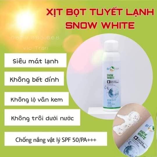 Xịt Bọt Tuyết Biocos