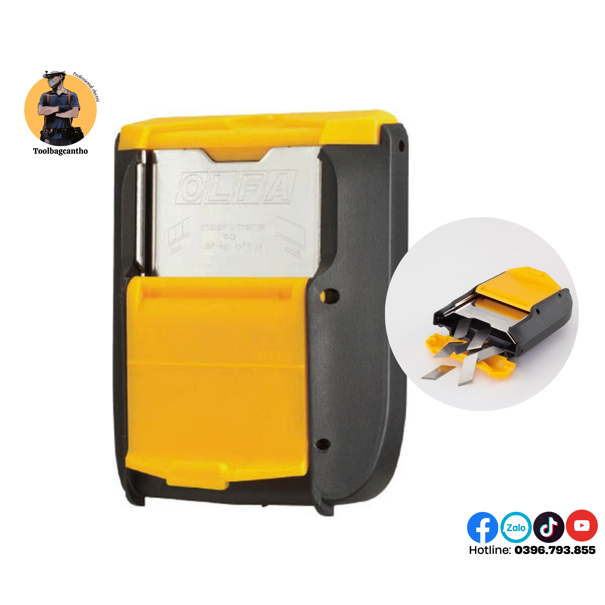 Hộp bẻ lưỡi dao rọc giấy OLFA