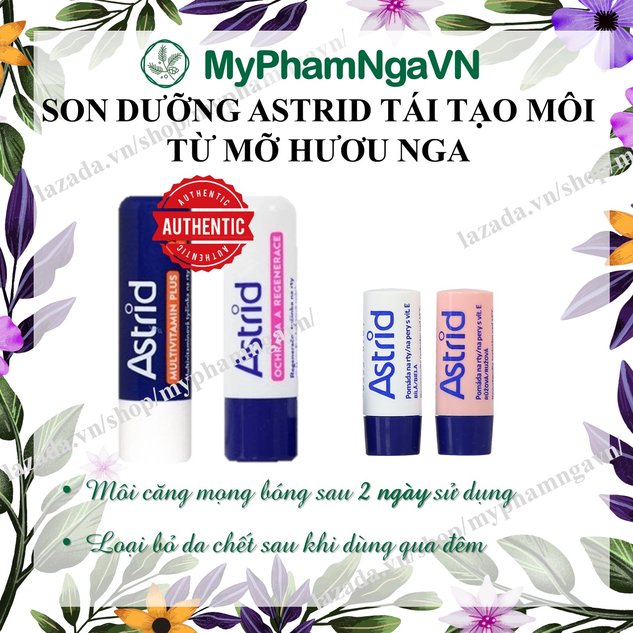Tẩy Da Chết Môi Mỡ Hươu Astrid Full Size