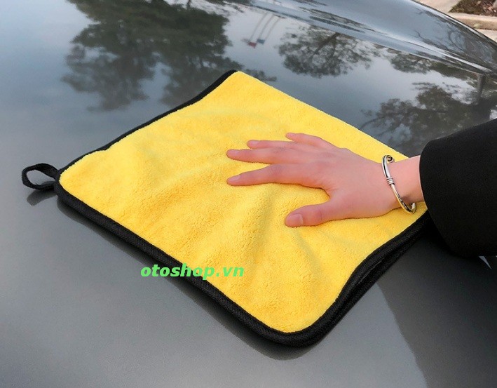 [HCM]Bộ 3 khăn lau xe Microfiber siêu dày siêu hút nước