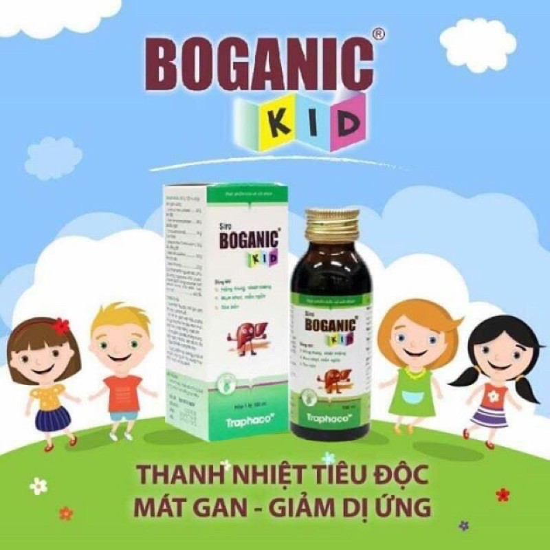 Siro mát gan thanh nhiệt Boganic Kid
