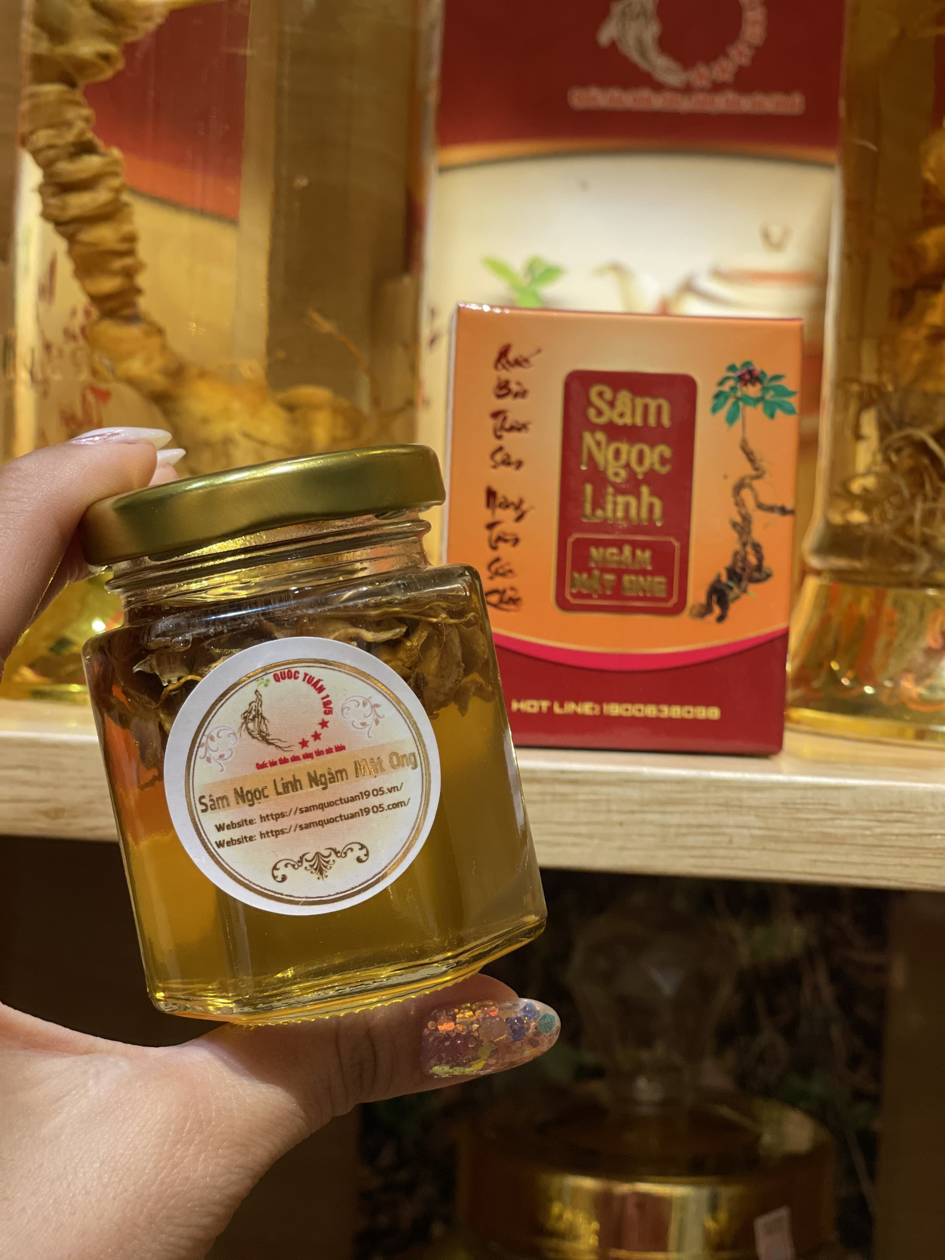 Sâm Ngọc Linh ngâm mật ong lọ 100ml