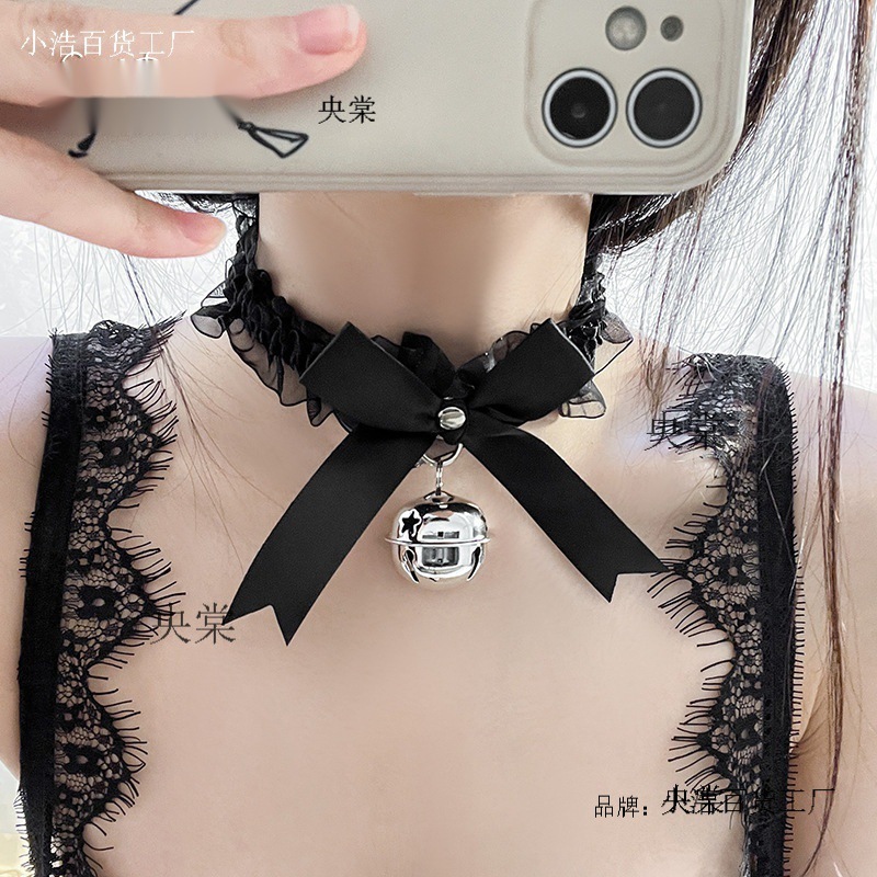 Vòng cổ chocker chuông phối nơ xinh xắn N631 🌿 Vòng đeo cổ , vòng đeo chân