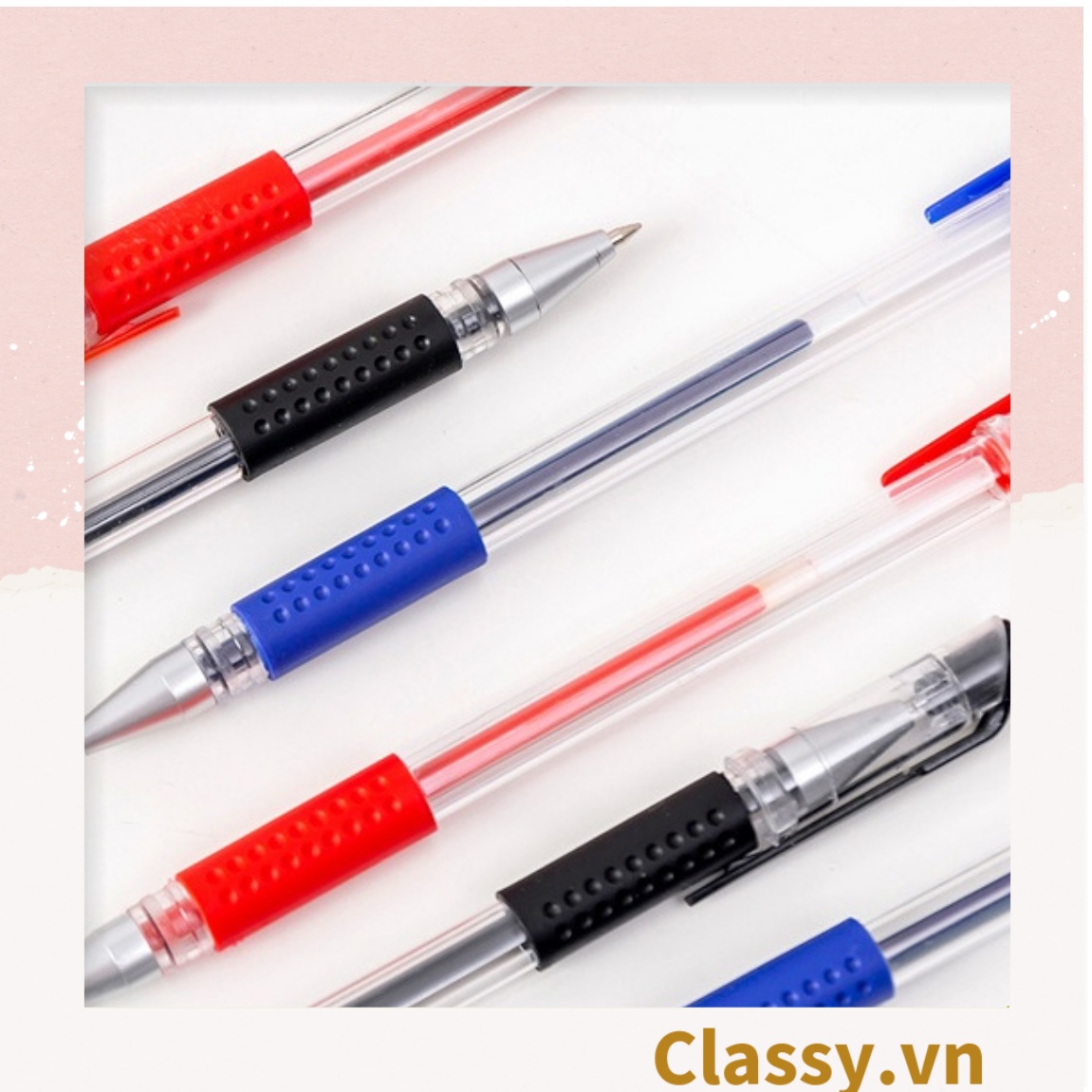 Classy Bút Nước Gel 0.5 Màu Mực Đen Xanh Đỏ
