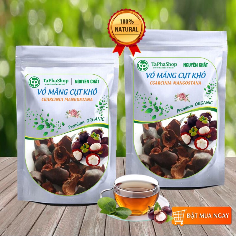Vỏ măng cụt khô 500g - tấn phát - Hàng sạch thơm cao cấp