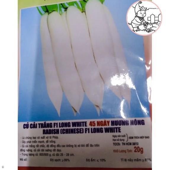 Hạt củ cải trắng f1 - gói 20 gram