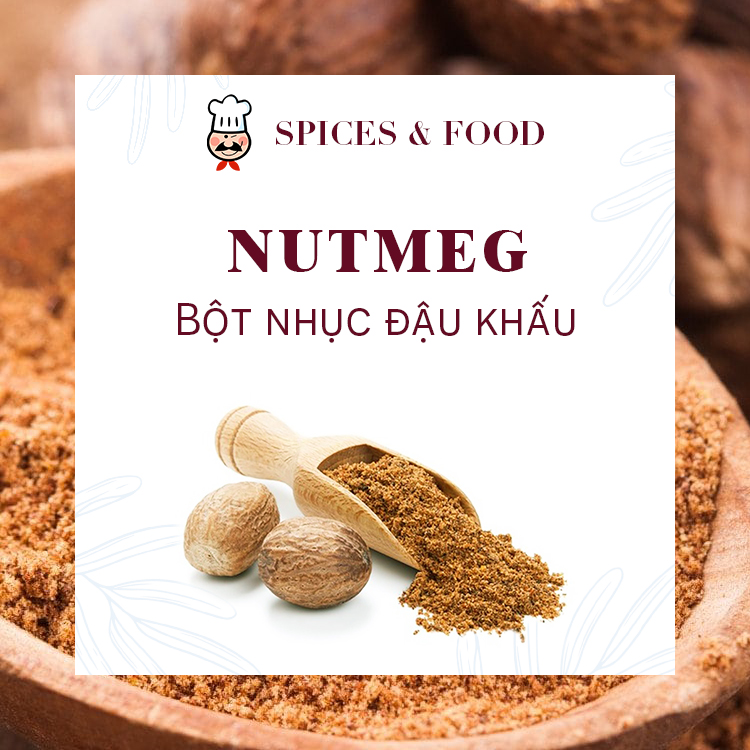 [Hũ 120ml] Nutmeg powder - bột Nhục đậu khấu để làm bánh