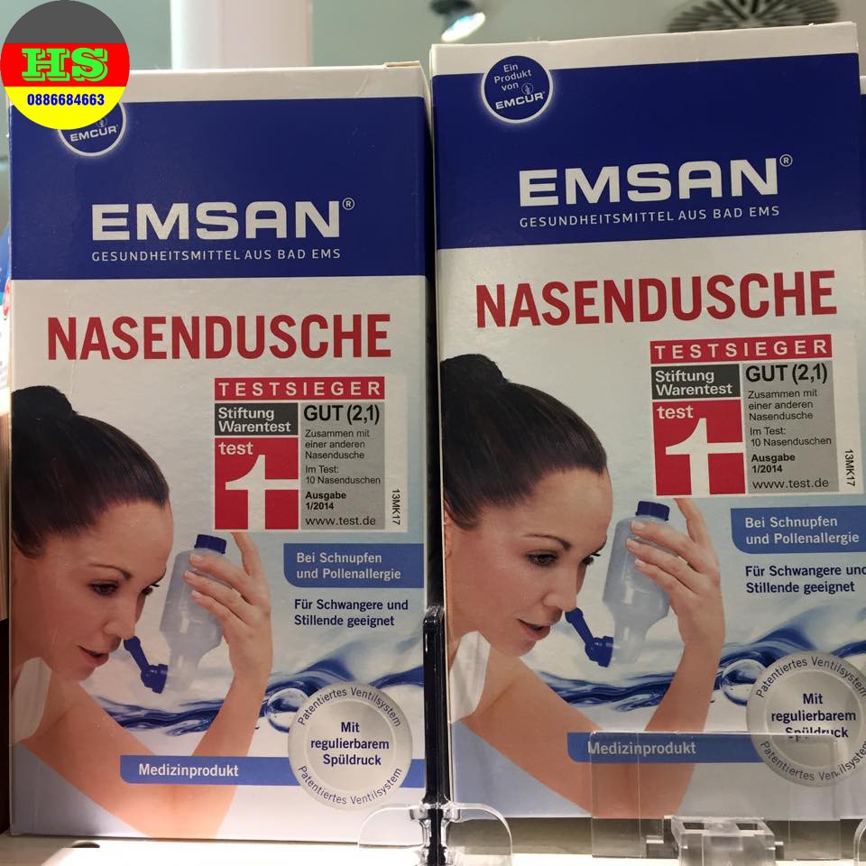 BÌNH XỊT RỬA MŨI EMSAN NASENDUSCHE, XÁCH TAY ĐỨC