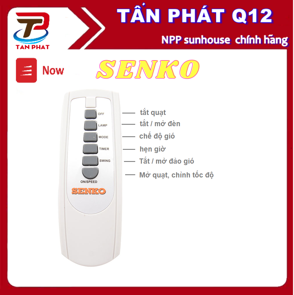 Remote Điều Khiển Từ Xa Quạt Senko