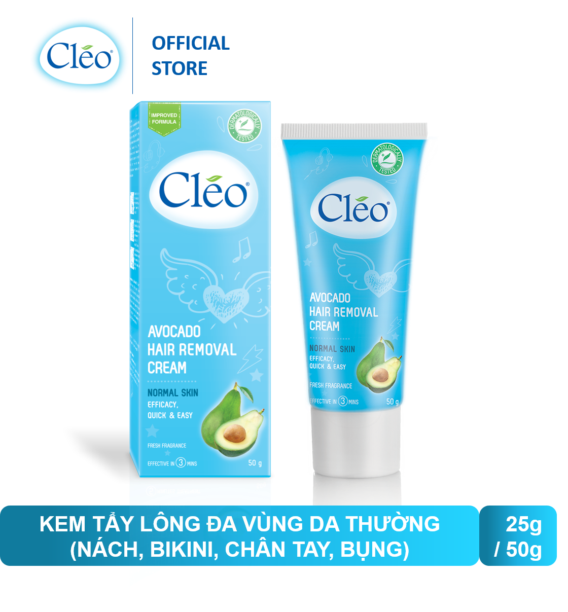 Cleo kem tẩy lông 50g