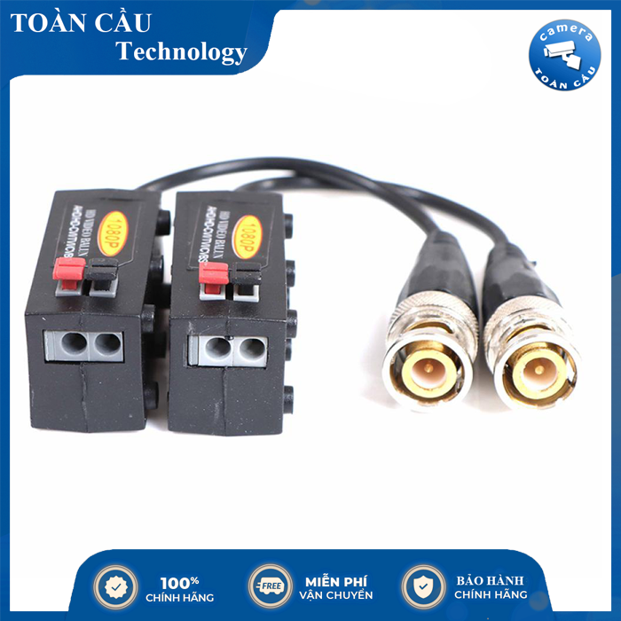 [100% CHÍNH HÃNG] Bộ balun chuyển đổi tín hiệu Camera loại tốt (1080P) - Camera Toàn Cầu