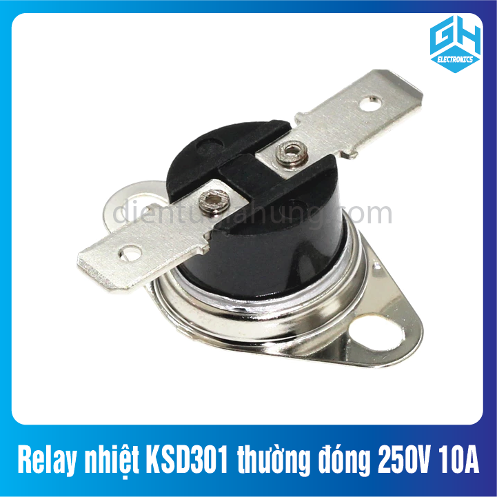 Relay nhiệt KSD301 thường đóng 250V 10A