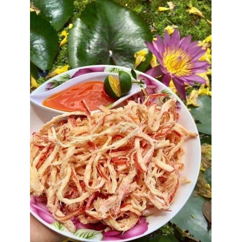 Mực sợi hấp nước dừa