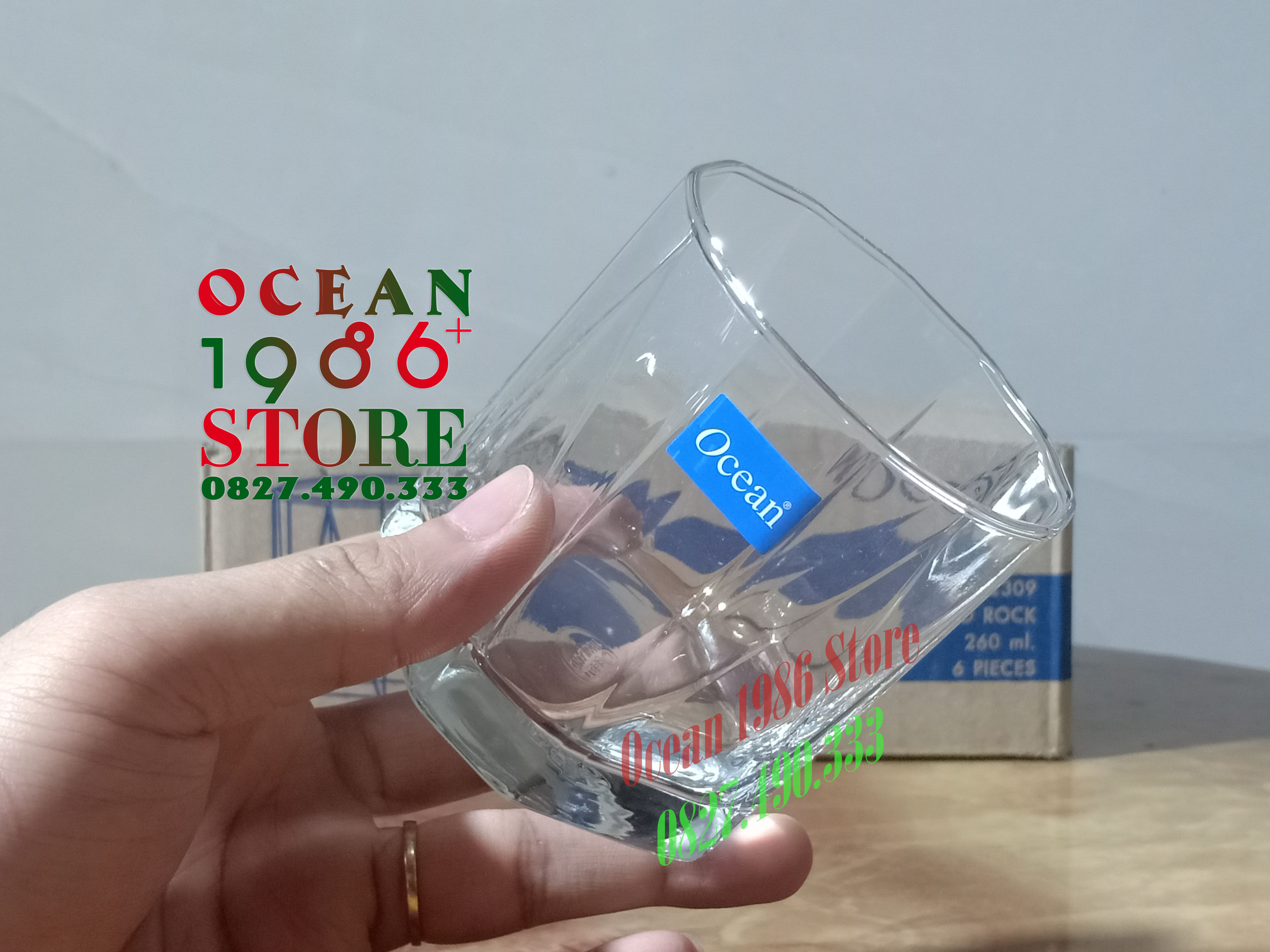 Bộ 6 Cốc Thủy Tinh Rock Pyramid Ocean – B02309 – 260ml