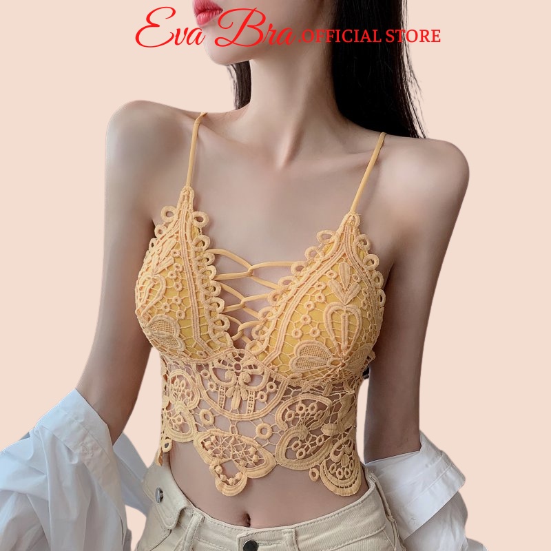 Áo Bra Ren Nữ Crotop Siêu Hot Hở Lưng - 210