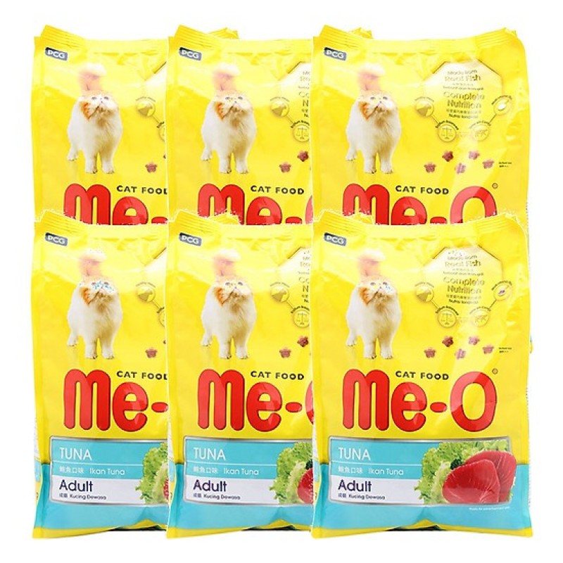 [HCM]Combo 5 gói ME-O 350gr - Thức ăn dạng hạt cho mèo lớn vị CÁ NGỪ