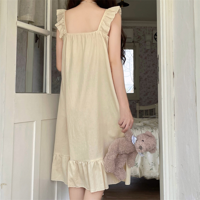 Đầm 2 dây phối bèo thắt dây kem quảng châu