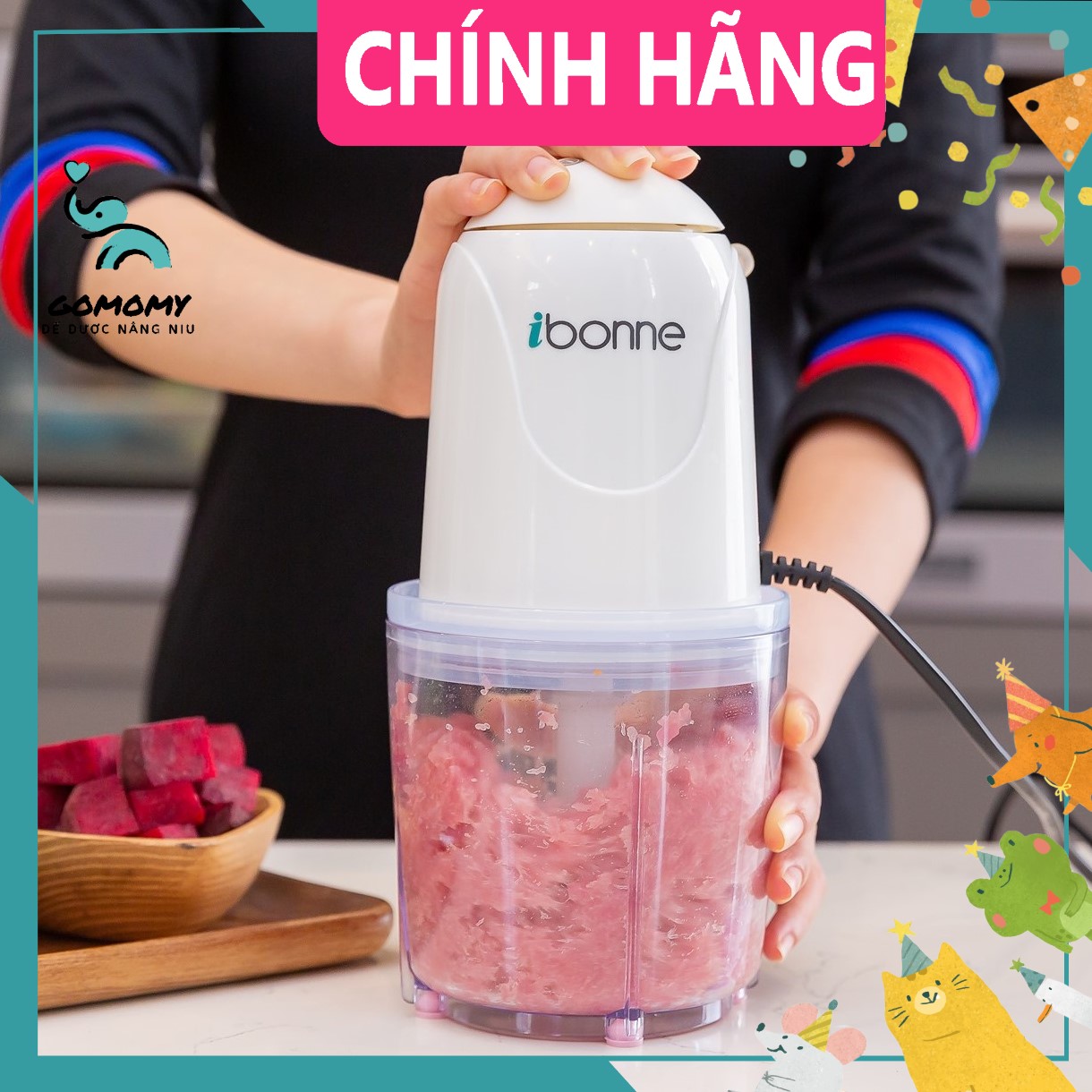 Máy xay đa năng Ibonne IB15 300W [Máy xay ăn dặm cho bé]