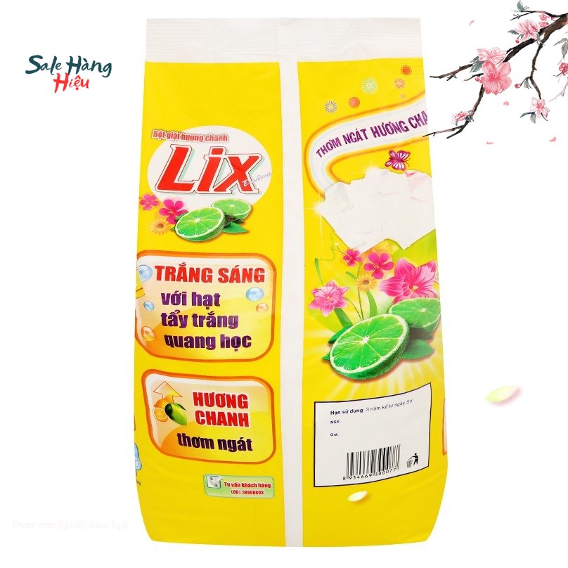 Bột giặt LIX 5.5kg Hương Chanh