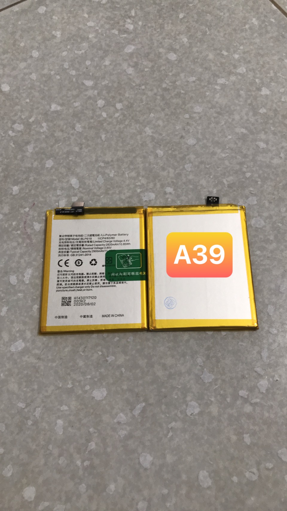pin điện thoại oppo a39