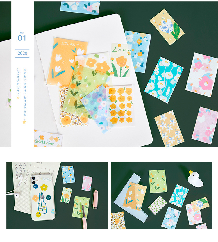 Set 40 miếng hình dán trang trí Deco Sticky Miss Time