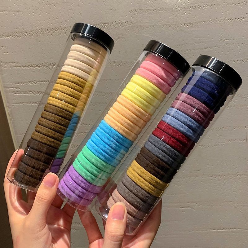 Set 20 Dây Thun Cột Tóc Co Giãn Phong Cách Hàn Quốc