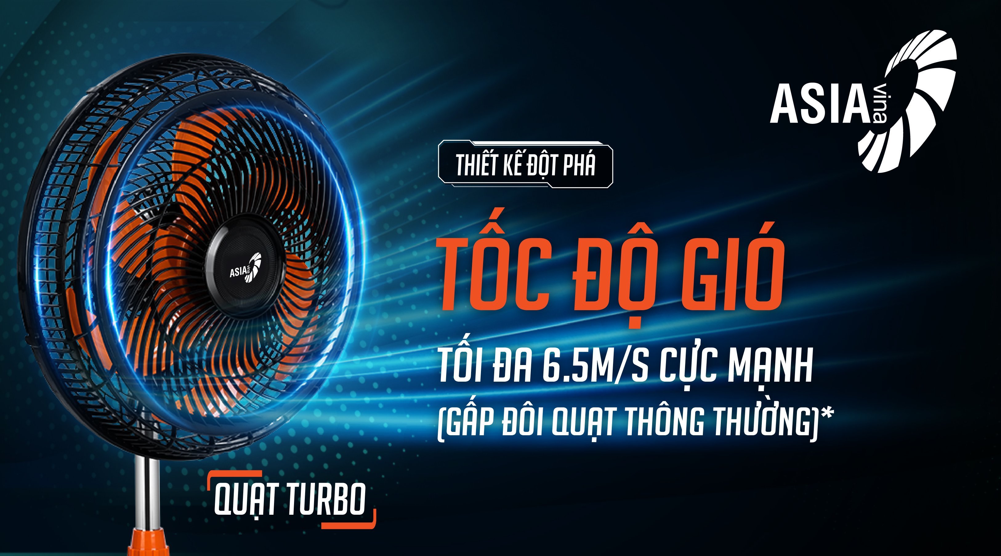Quạt lửng Asia Turbo ATB1601 ( Bảo hành chính hãng)