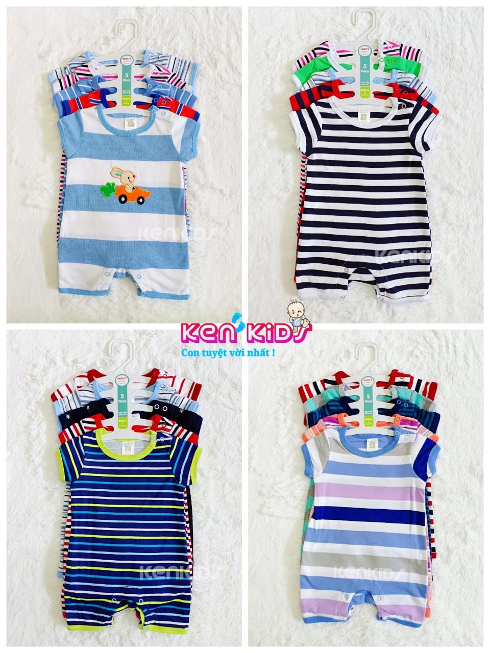 COMBO 5 Body đùi Carter's Thái Lan cho bé trai (3m - 18m) - 5 bộ