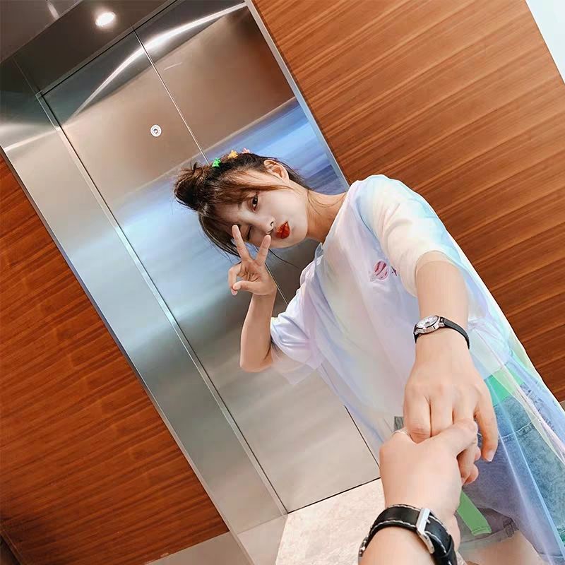 [HCM]Áo kiểu phối lưới rainbow xinh xắn