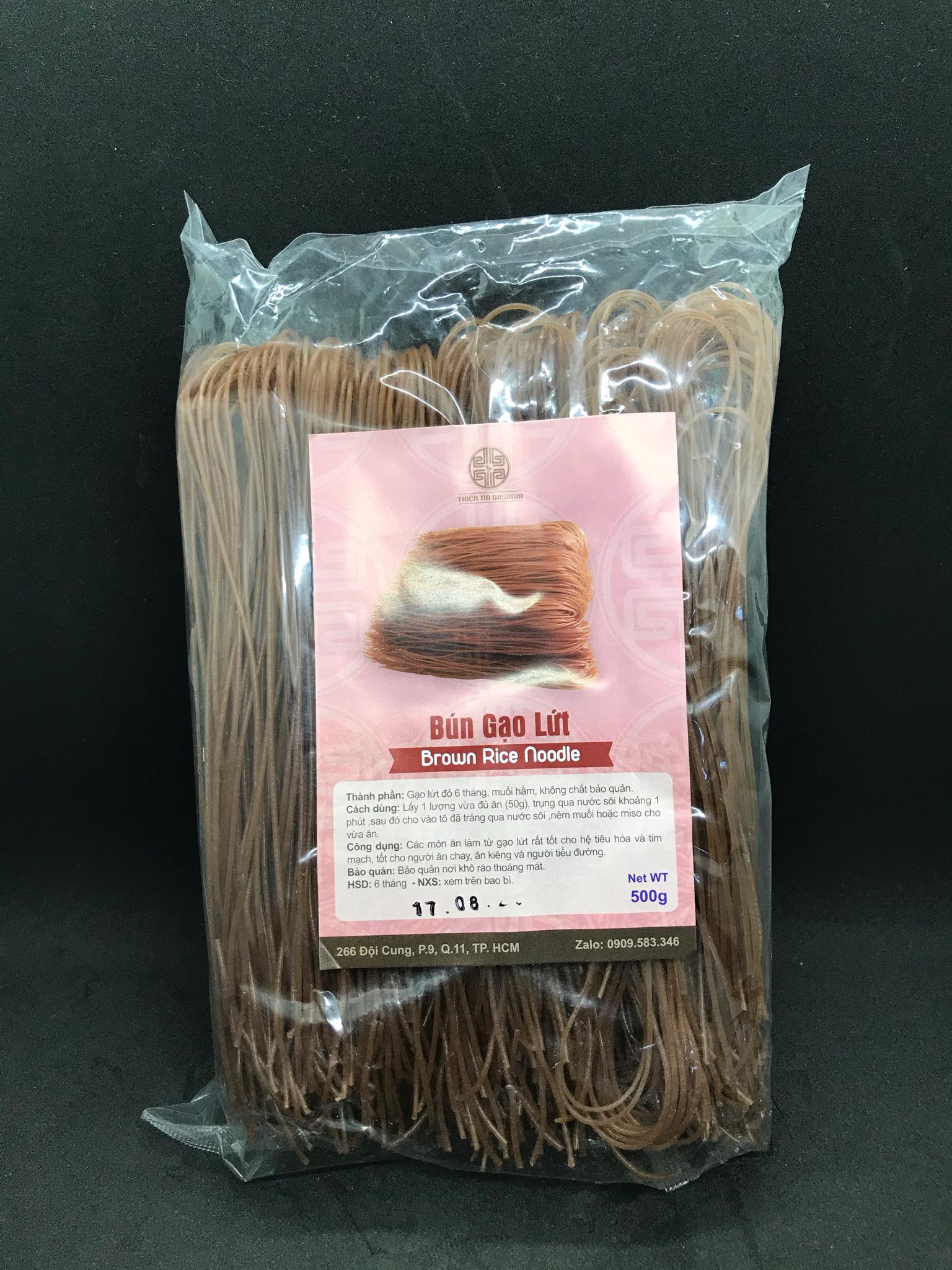 Bún gạo lứt đỏ gói 500gr